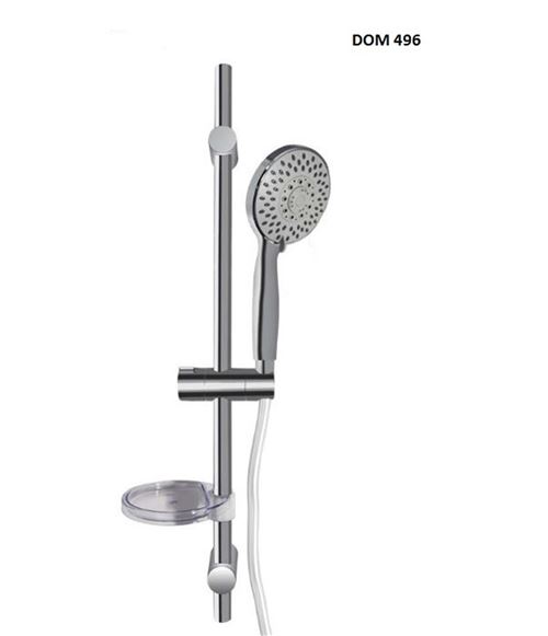 Photo de l'article DOMAO - ECOWATER Ensemble barre de douche rnovation avec douchette, flexible et porte-savon DOMAO 200