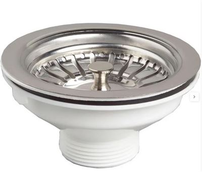 Photo de l'article WIRQUIN Bonde  panier en inox sans trop plein (diamtre 90 mm)