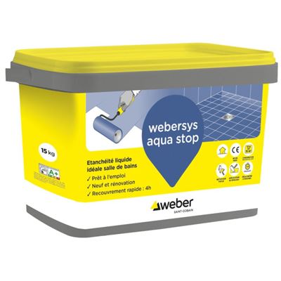 Photo de l'article WEBER Etanchit sous carrelage Webersys Aqua Stop