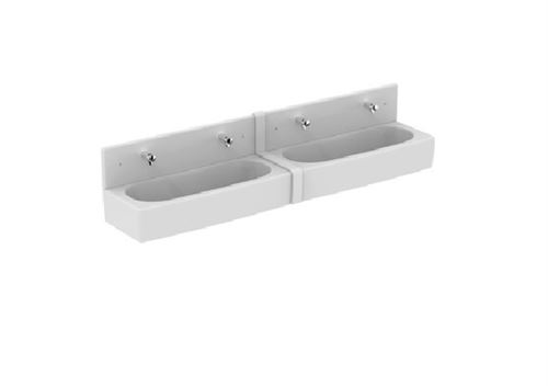Photo de l'article PORCHER Lavabo collectif - Contour 21- Sans TP(100X40 cm)