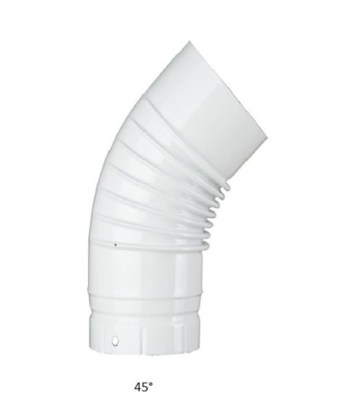 Photo de l'article POUJOULAT COUDE EMAILLE BLANC 140 