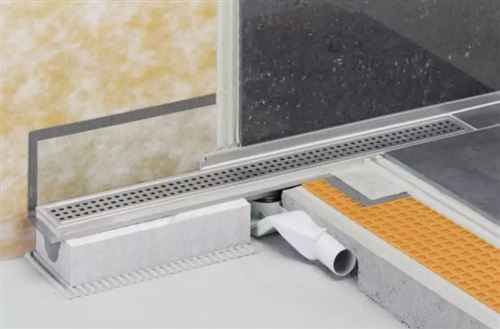 Photo de l'article SCHLUTER Kit de caniveau horizontal KERDI LINE F (50cm)