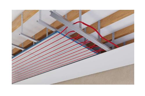 Photo de l'article ROTH Pack plafond r�versible DECKEO : dalle XPS, tube, collecteur et accessoires