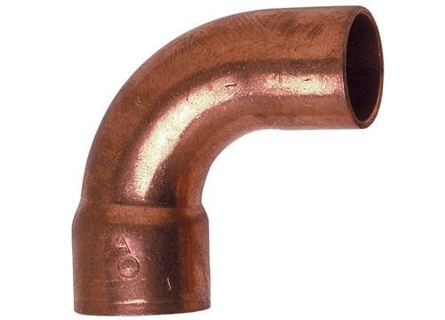 Photo de l'article Sanitaire-distribution Courbe 90� grand rayon cu-mf (�22)
