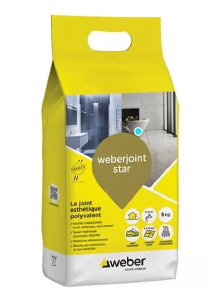 Photo de l'article WEBER Mortier de jointoiement WEBERJOINT STAR