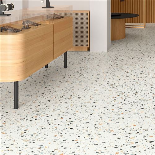 Photo de l'article BARWOLF Carrelage sol /mur intrieur effet pierre TERRAZZO 80x80 cm