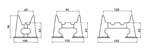 Photo de l'article Sanitaire-distribution Pied amovible LAMELLA