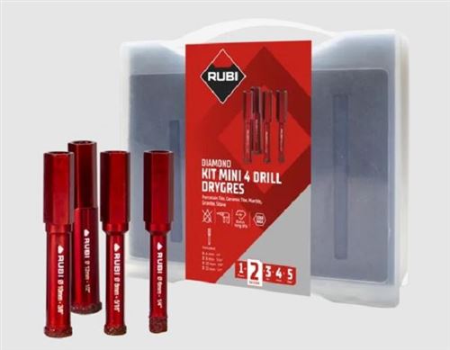 Photo de l'article RUBI Kit mini DRYGRES 4DRILL