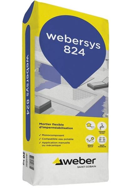 Photo de l'article WEBER Enduit d''imperm�abilisation WEBERSYS 824