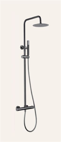 Photo de l'article IMEX Ensemble de douche thermostatique  line Black gun metal