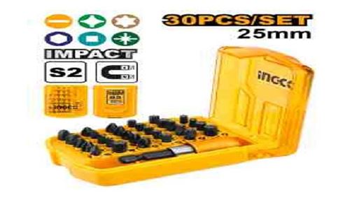 Photo de l'article INGCO Boite de 29 embouts de vissage de 25 mm + 1 porte embout