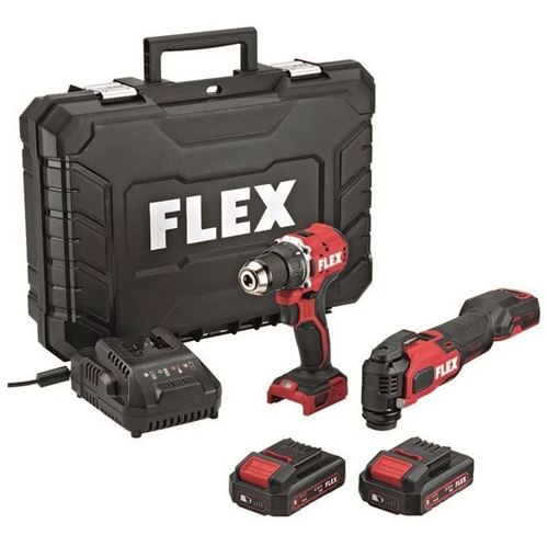 Photo de l'article FLEX Perceuse visseuse compacte sur batterie 10,8V avec chargeur et batteries
