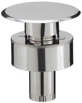 Photo de l'article POUJOULAT Terminal vertical  inox  - PGI pour poles  Pellets