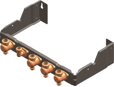 Photo de l'article ELM LEBLANC DOS GA 5R - Dosseret remplacement Acleis 1H-2 H + Mgalis 1H-2H-3H-4H plaque de robinet sans douilles