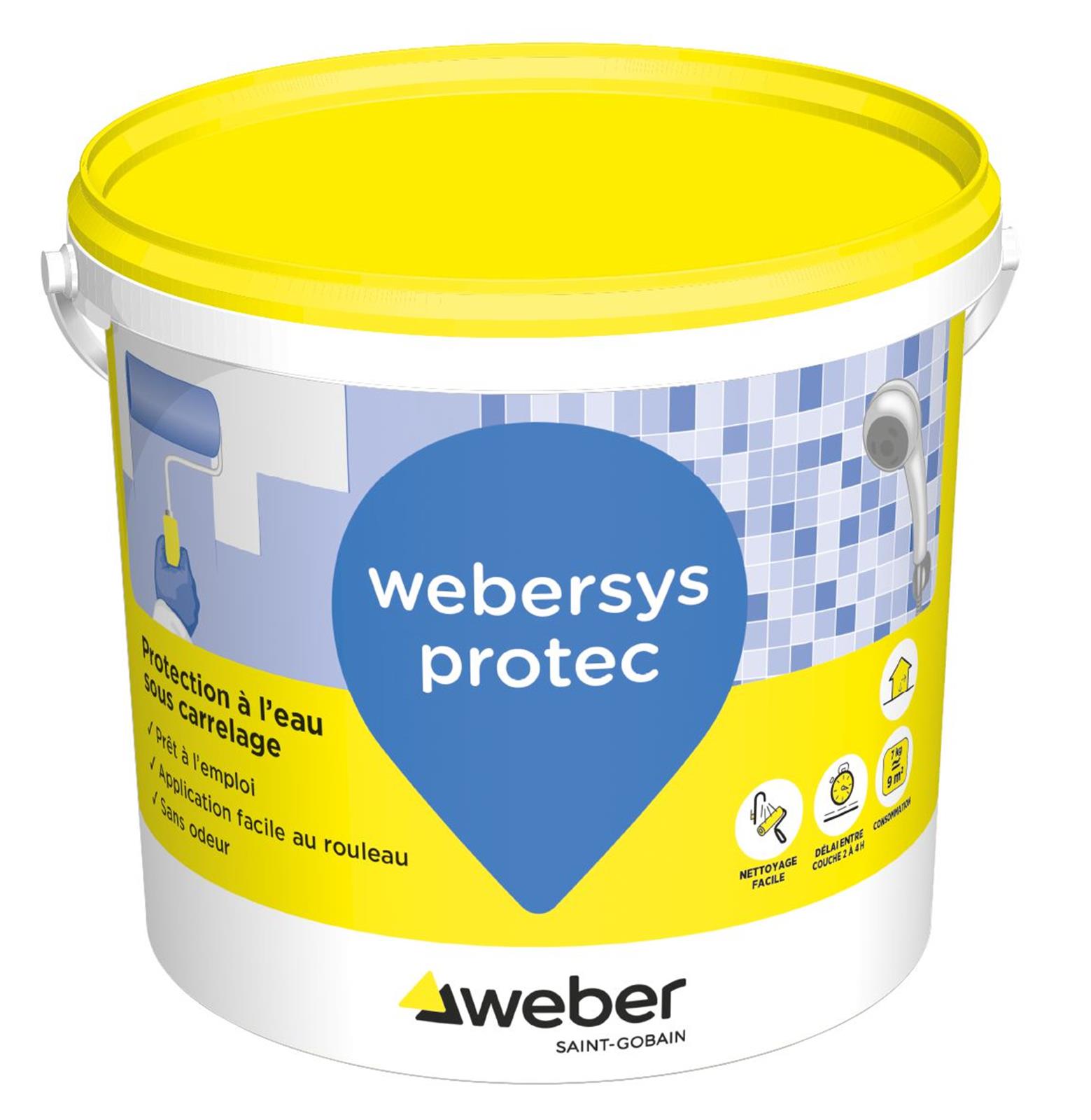 Photo de l'article WEBER weber.sys protec ( kit de 6 m, seaux de 7 kg, 20 kg)