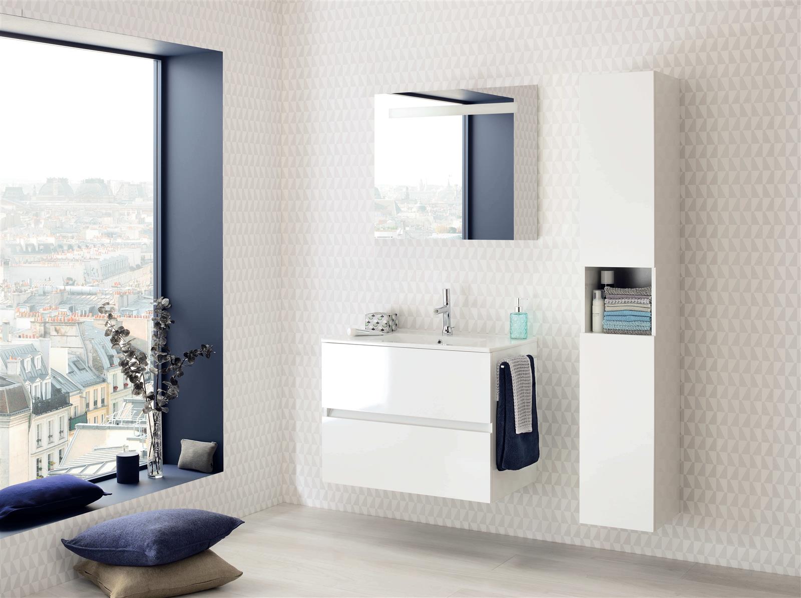 Photo de l'article SANIJURA Meuble sous vasque deux tiroirs San Nolita (70 cm)