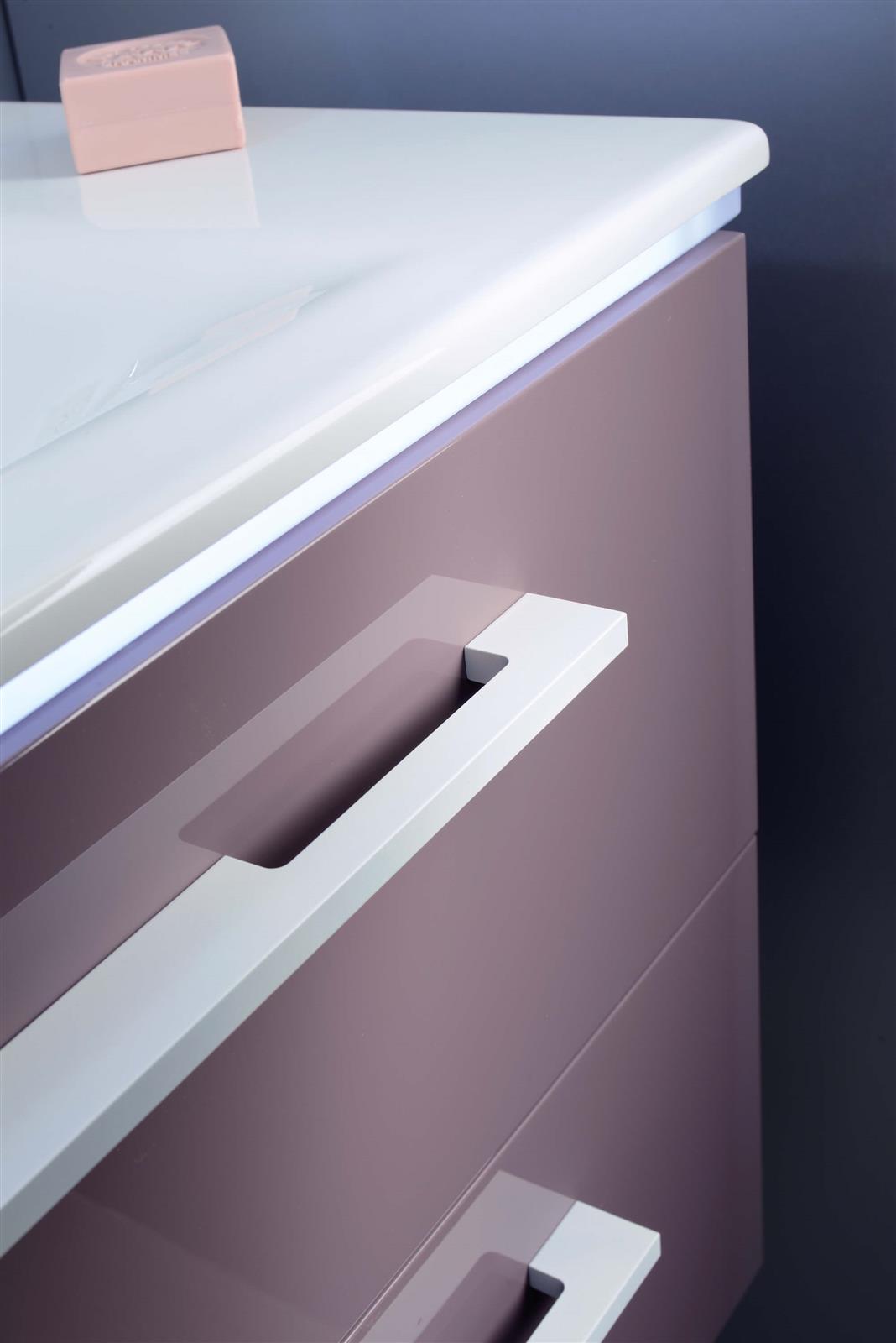 Photo de l'article SANIJURA Meuble sous vasque 2 tiroirs (120 cm) -  Poignes rapportes - HALO 2