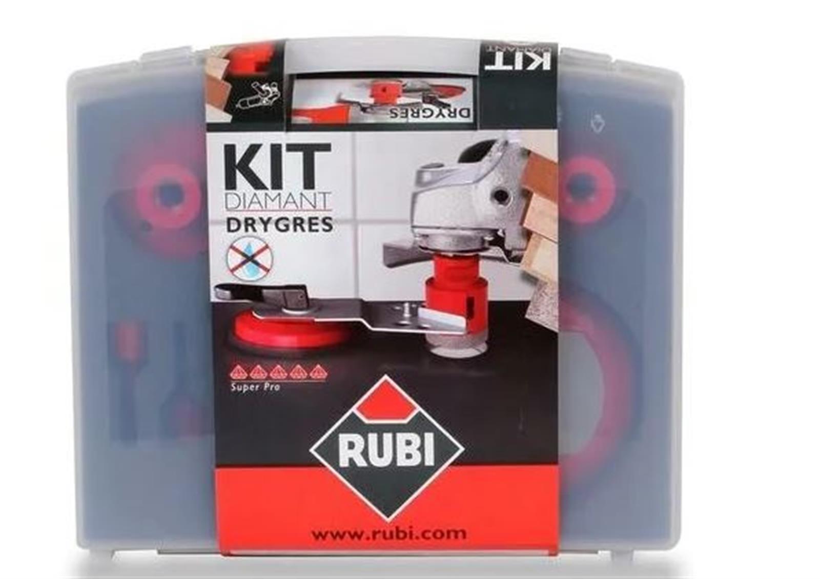 Photo de l'article RUBI Kit 6 trpans drygres (diamtres : 6/8/20/35/50/68 mm)