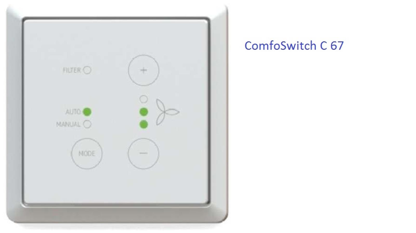 Photo de l'article ZEHNDER VMC double flux ComfoAir Q 350 + ComfoSwitch C
