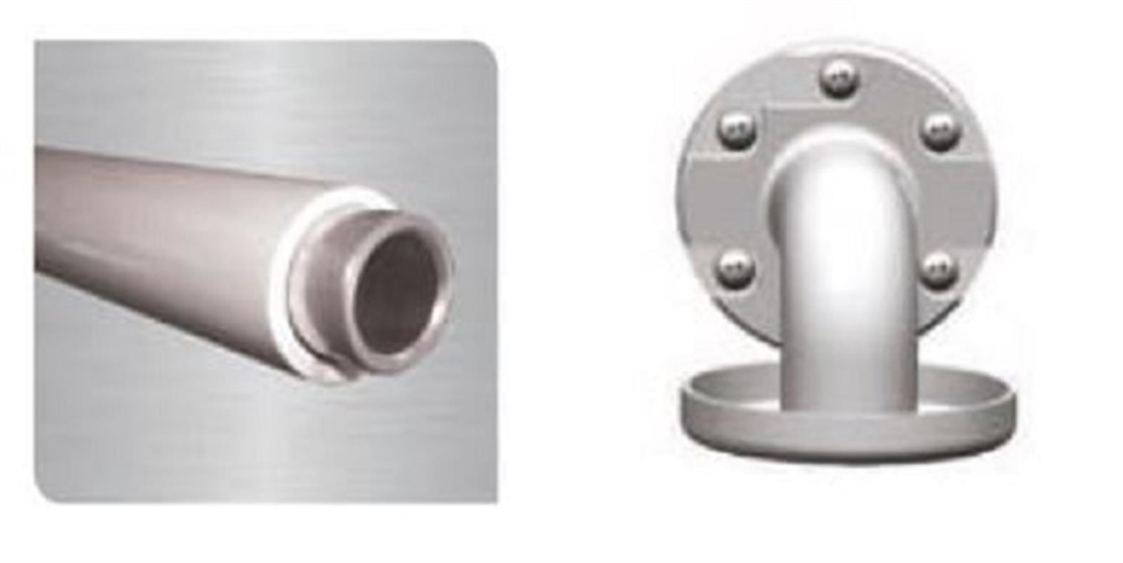 Photo de l'article AKW Barre d’appui blanche haute rsistance lisse coude 135 Srie 11900