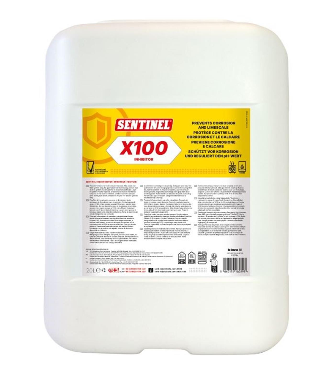 Photo de l'article SENTINEL Inhibiteur X100 – Protection anti-corrosion et anti-calcaire pour installations de chauffage