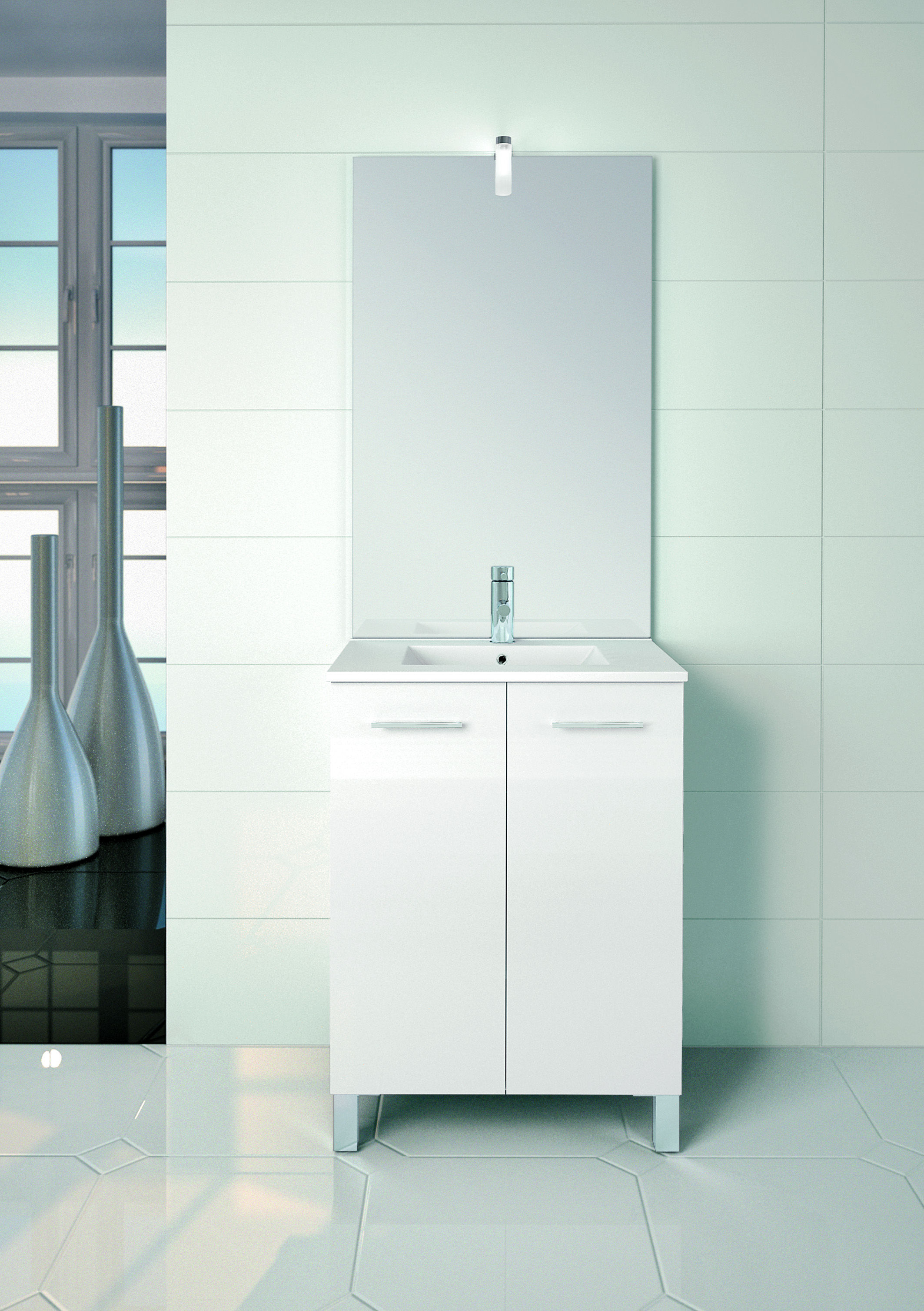 Photo de l'article ROYO Ensemble meuble SAPHIR SLIM avec portes (60 cm)