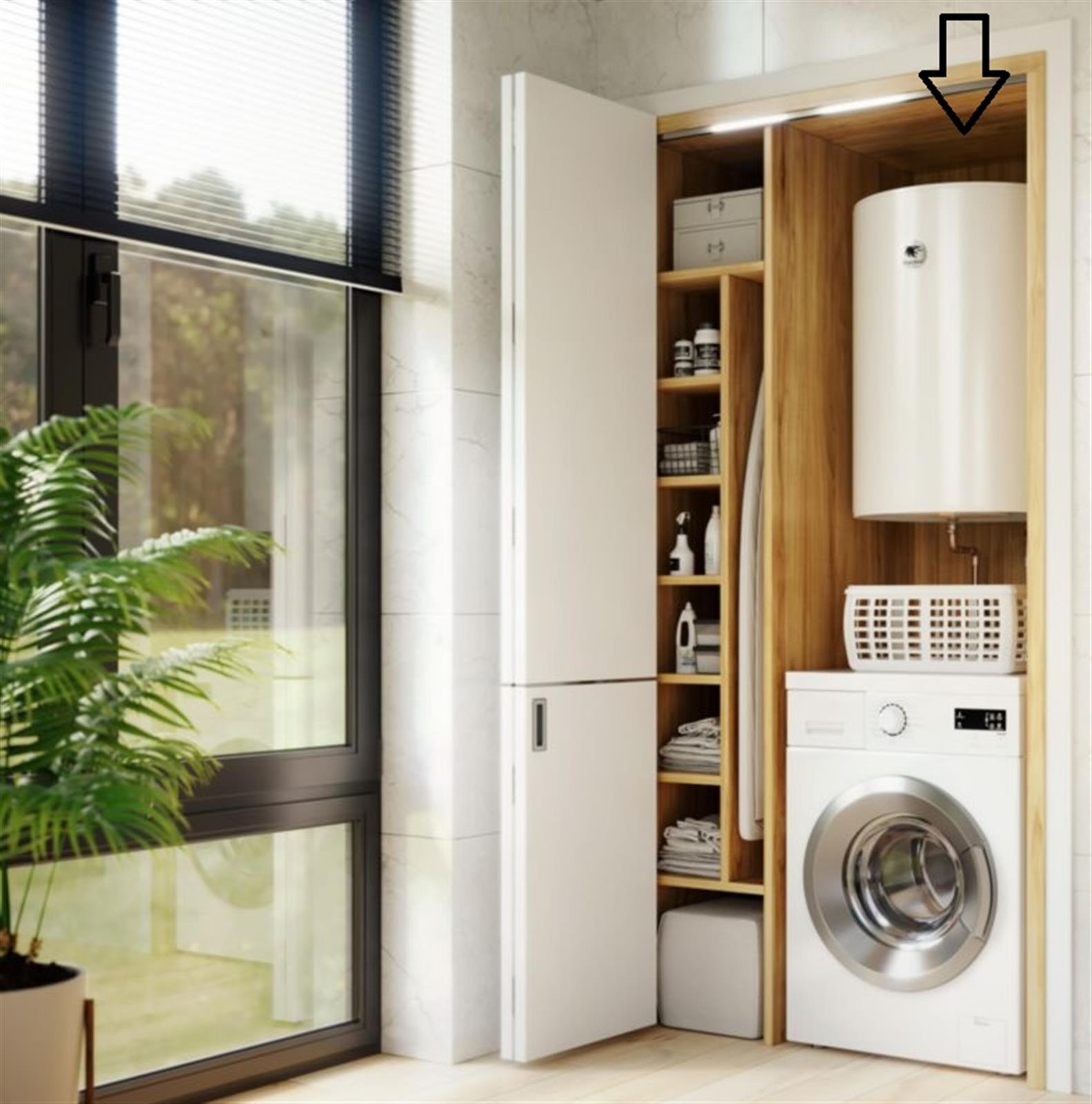 Photo de l'article THERMOR Chauffe-�lectrique Duralis 200L vertical mural compact