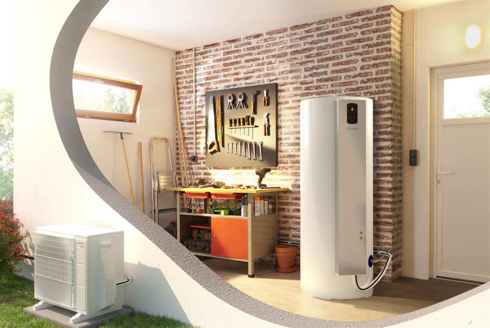 Photo de l'article ATLANTIC ECS RAD Unit extrieure chauffe eau thermodynamique CALYPSO Split Inverter 