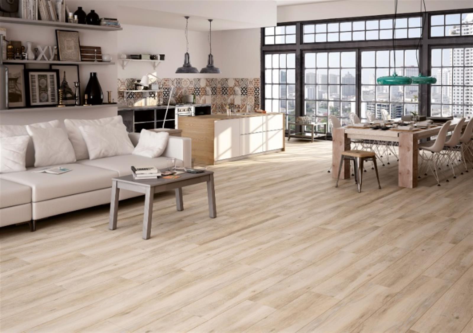 Photo de l'article HALCON Carrelage de sol effet bois - S�rie ATELIER (23,3 x 120 cm)