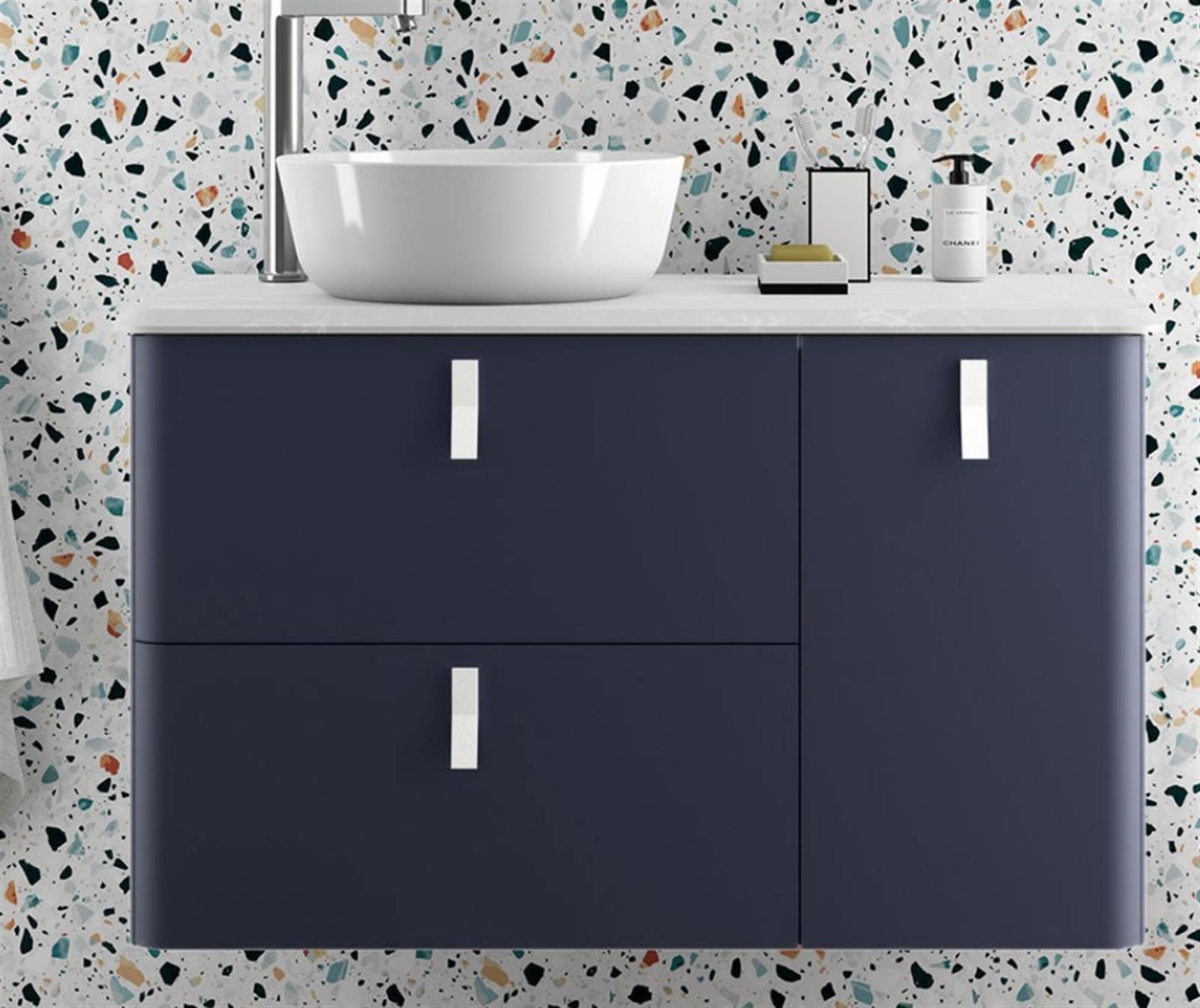 Photo de l'article SALGAR Meuble sous vasque 2 tiroirs, 1 porte UNIIQ  (1200x450x540 mm)
