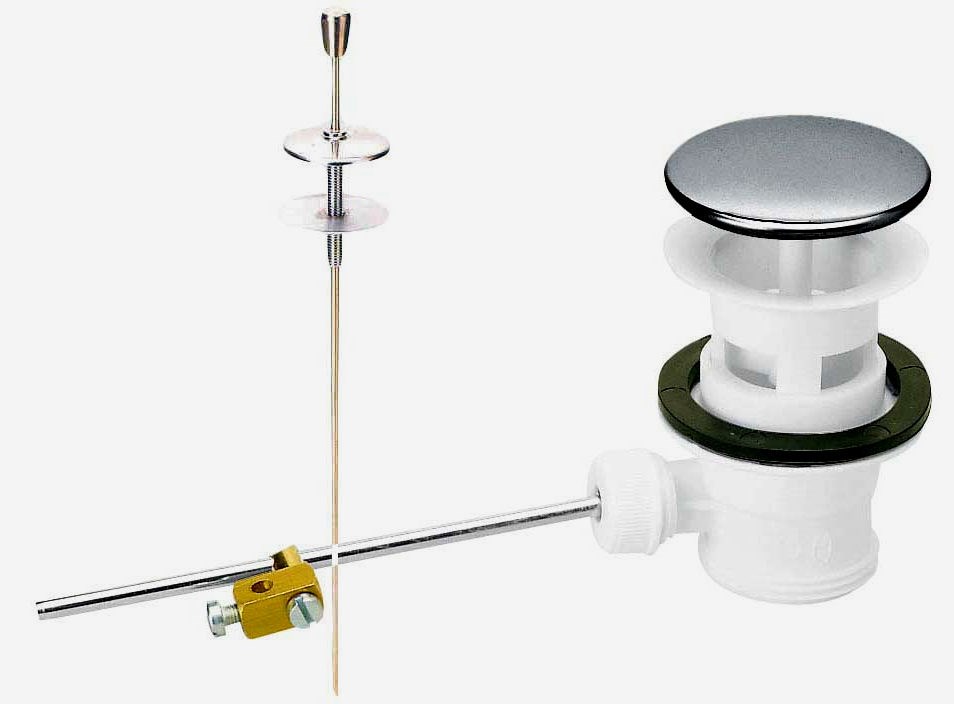 Vidage laiton standard avec tirette pour lavabo ou bidet - Filetage 33 x 42 mm