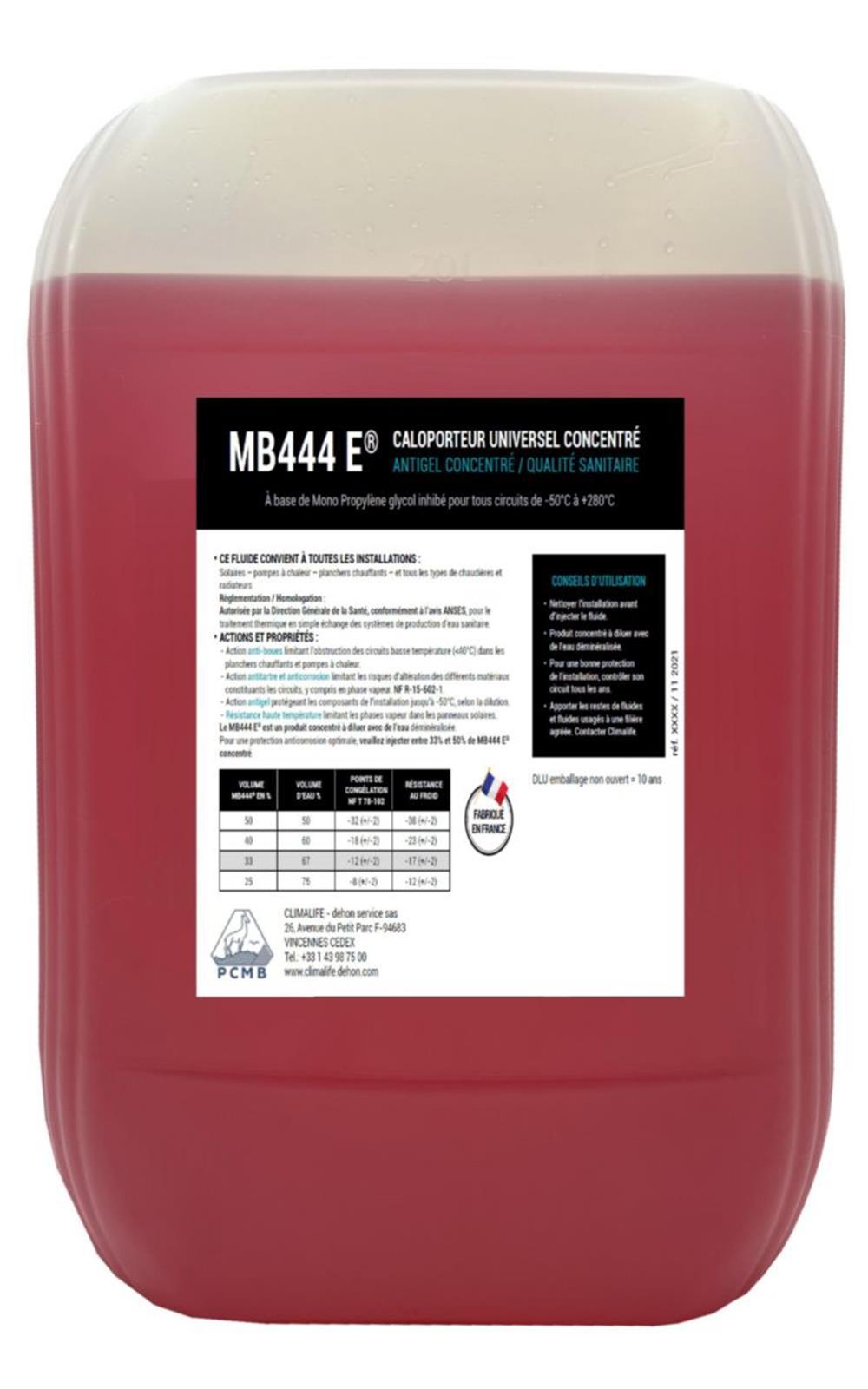 Fluide caloporteur MB444 E - Bidon de 20 litres