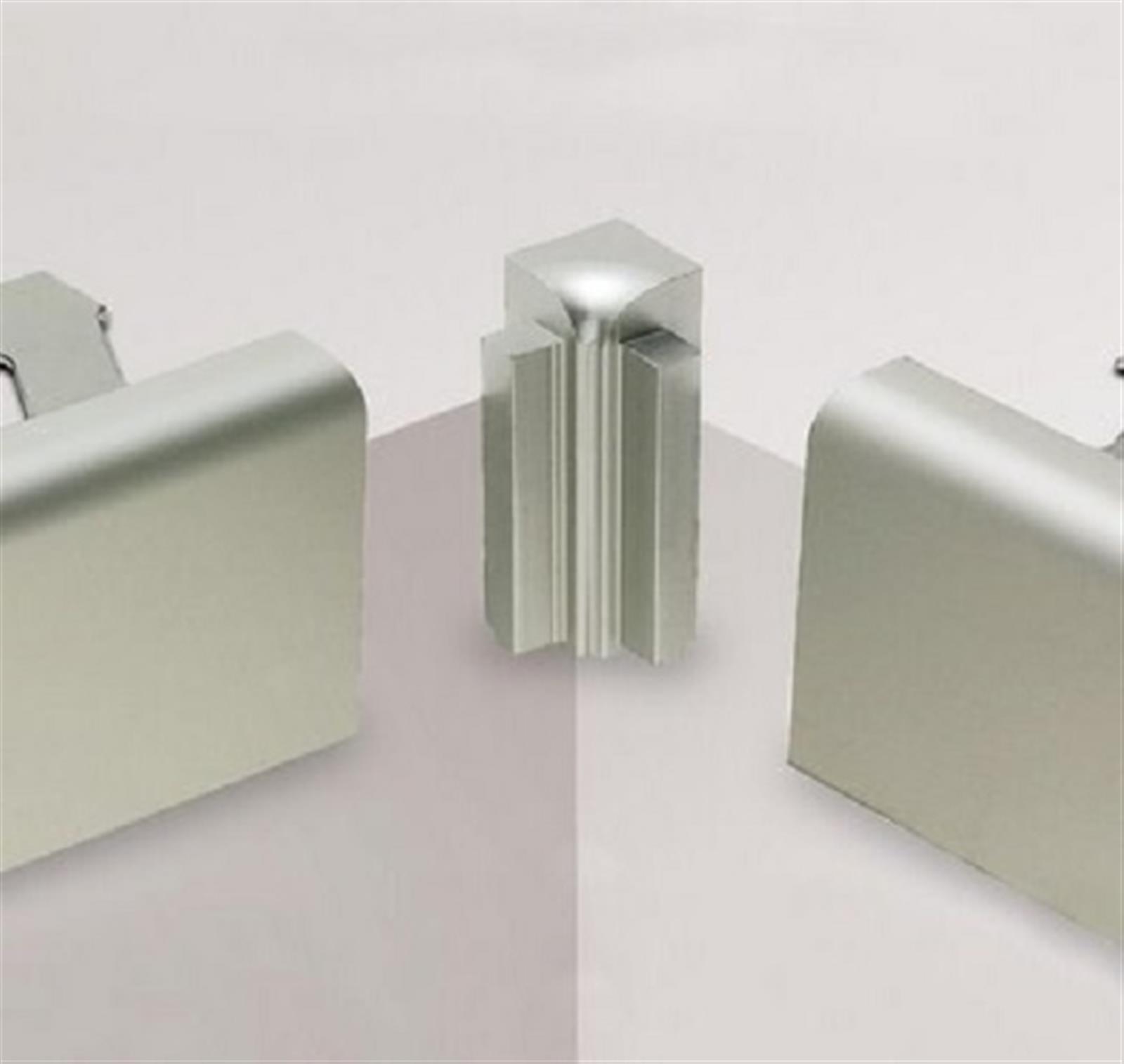 Angle rentrant 90 ° RONDEC STEP/I 90° - Angle rentrant 90° hauteur 12,5 mm alu anodisé brossé RONDEC