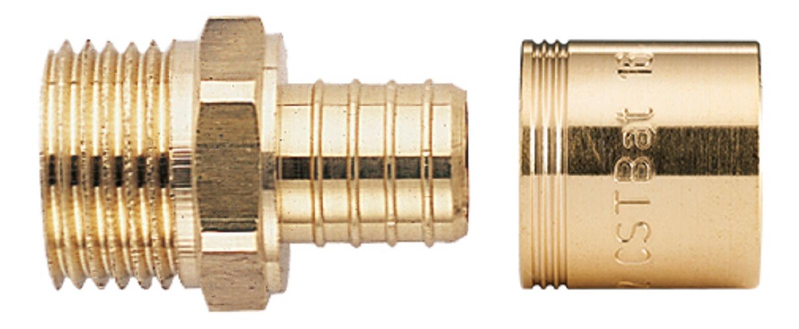 Raccord mâle fixe PER à glissement - Diamètre : 25 - 1