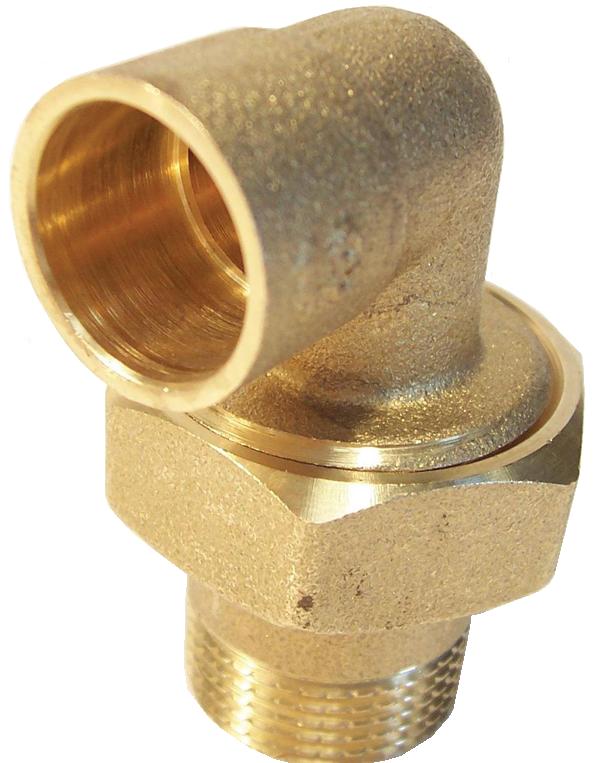 Coude union GCU mâle à visser - Diamètre : 3/4 - 22