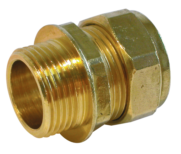 Raccord bicône laiton à visser mâle - Diamètre : 1/2 - 10