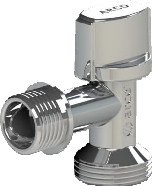 SOMATHERM Robinet Double Sortie Machine à Laver - Corps Laiton Chromé M1/2 Entrée M3/4 Sorties - Norme ACS