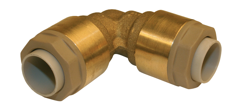Coude 90 égal laiton instantané - Diamètre : 14