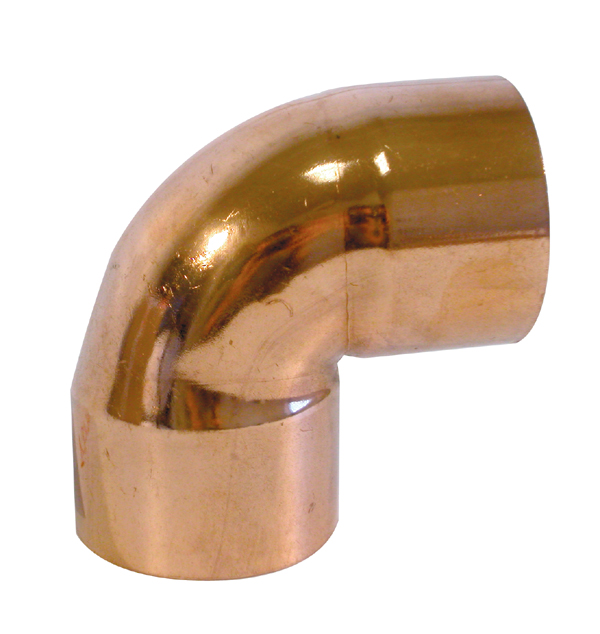 Coude 90 petit rayon cuivre à souder FF - Diamètre : 28