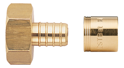 Raccord femelle fixe PER à glissement - Diamètre : 16 - 3/8