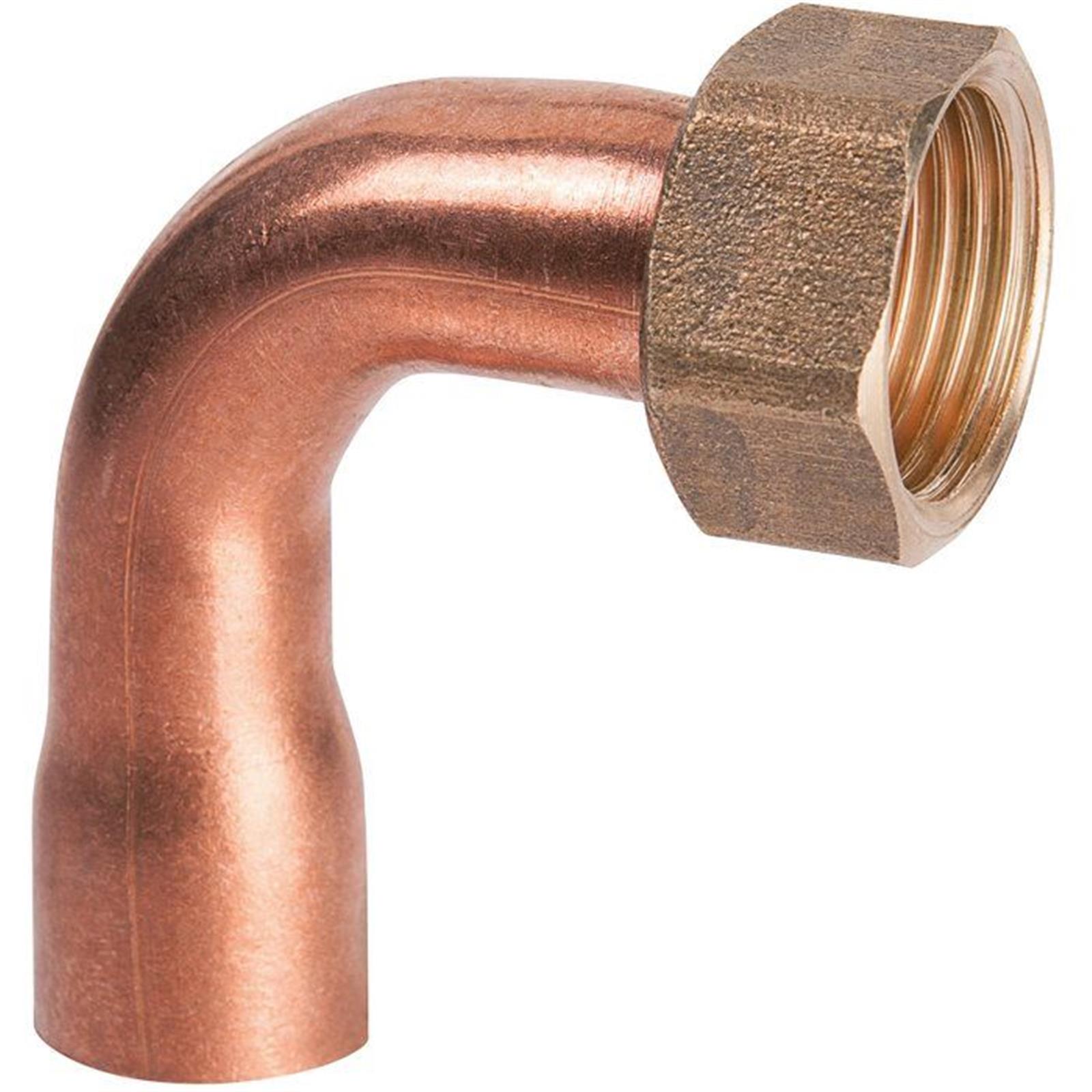 Raccord 2 pièces cuivre à souder-visser - Diamètre : 1/2 - 16