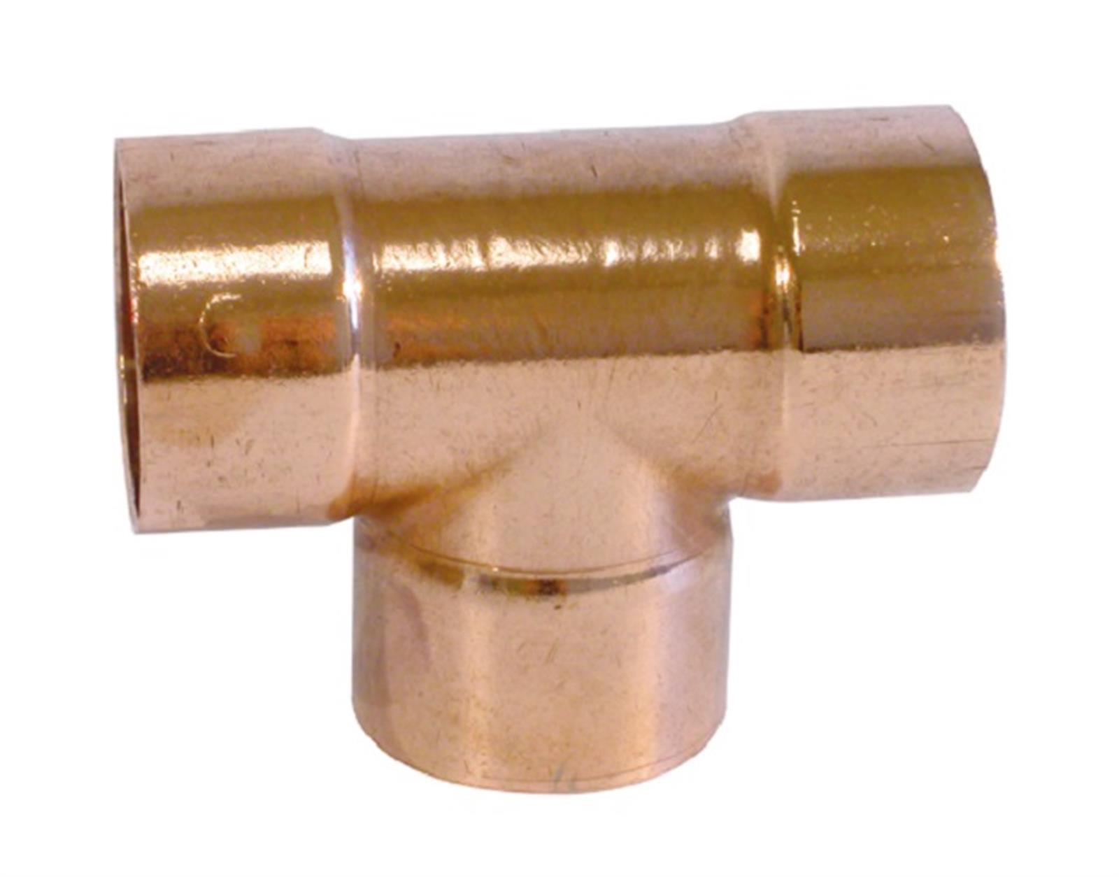 Té égal cuivre à souder femelle - Diamètre : 35