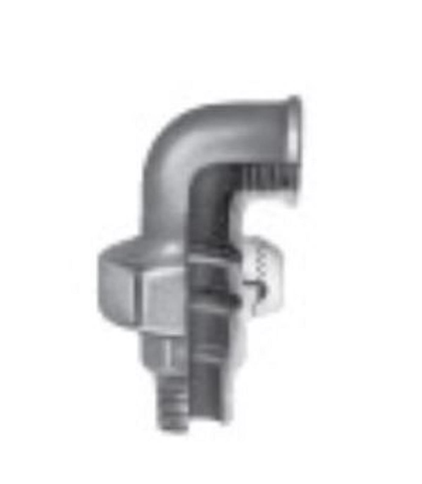 Coude union 90 fonte galva MF - Diamètre : 1 1/4