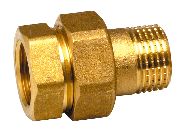 Union droit laiton à visser MF - Diamètre : 1