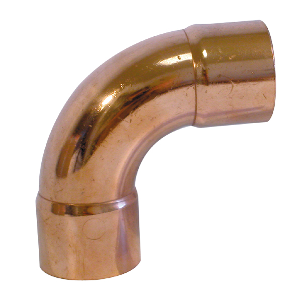 Coude 90 grand rayon cuivre à souder FF - Diamètre : 35