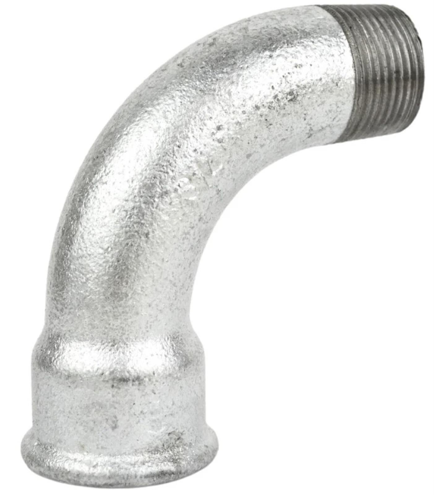 Coude 90 grand rayon fonte galva MF - Diamètre : 2