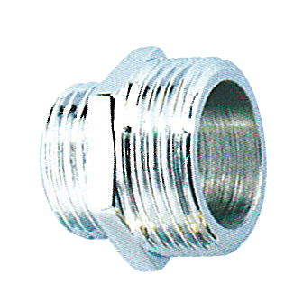 Mamelon réduit laiton chromé à visser MM - Diamètre : 3/4 - 1/2