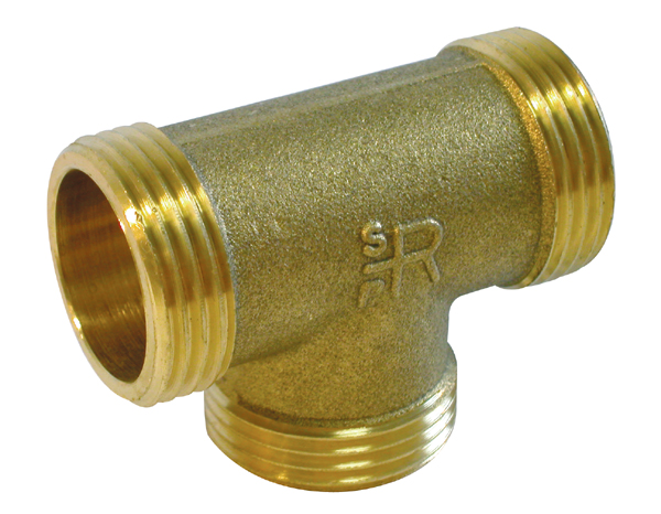 Té égal laiton à visser MMM - Diamètre : 1