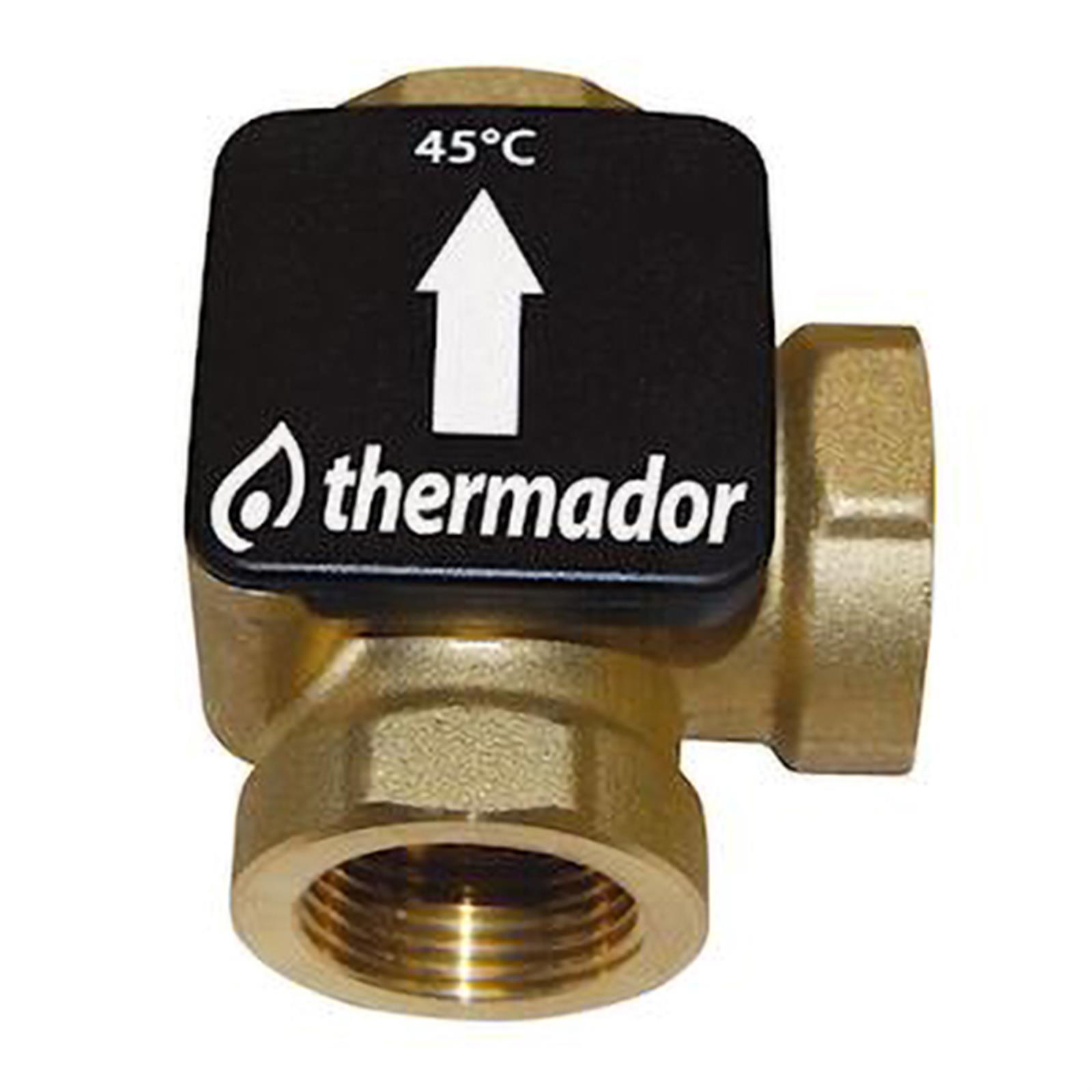 Vanne thermique TERMOVAR pour chaudière à bois - Raccordement : 1 - température de consigne : 61° C