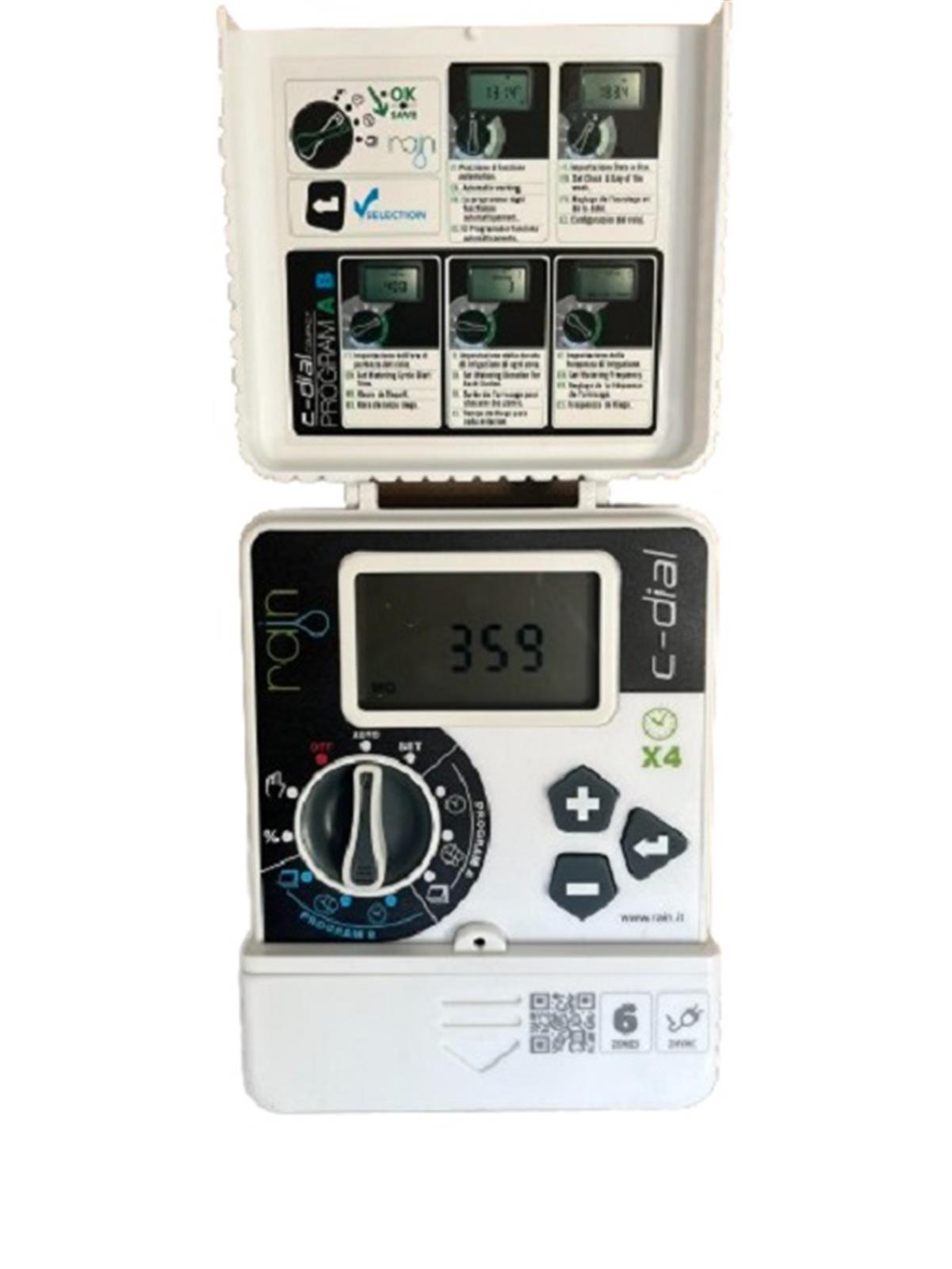 Programmateur d'arrosage RAINSTAR PLUS - Programmateur d'intérieur 6 voies- Gris et blanc